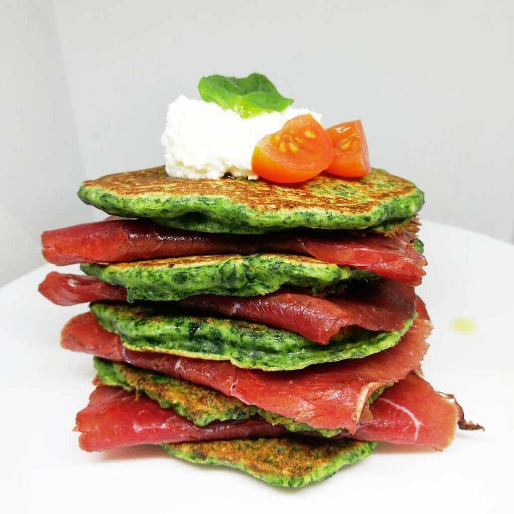 Pancakes agli spinaci